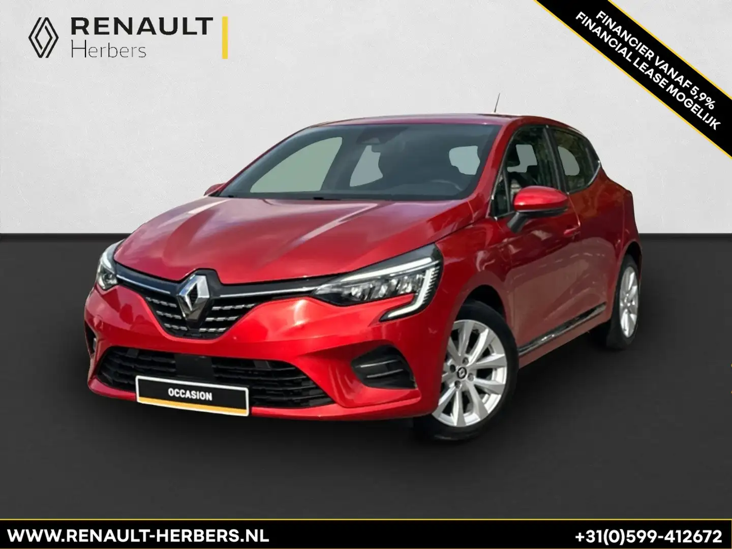 Renault Clio 1.0 TCe Intens NAVI / PDC / WEINIG KM'S / LUXE UIT Rouge - 1