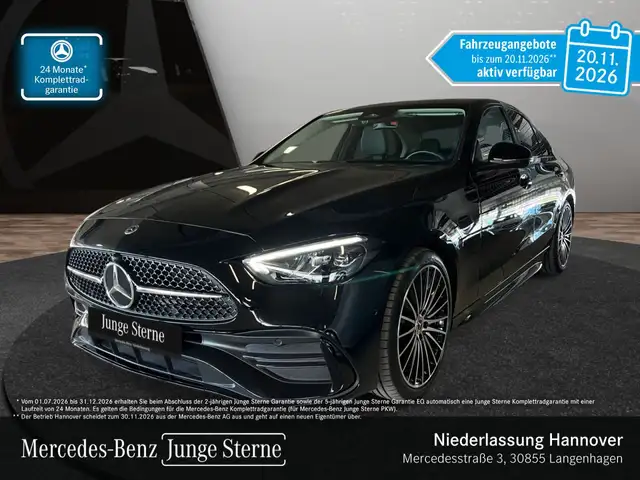 Mercedes-Benz C 180 AMG+NIGHT+360+LED+19"+TOTW+KEYLESS+9G