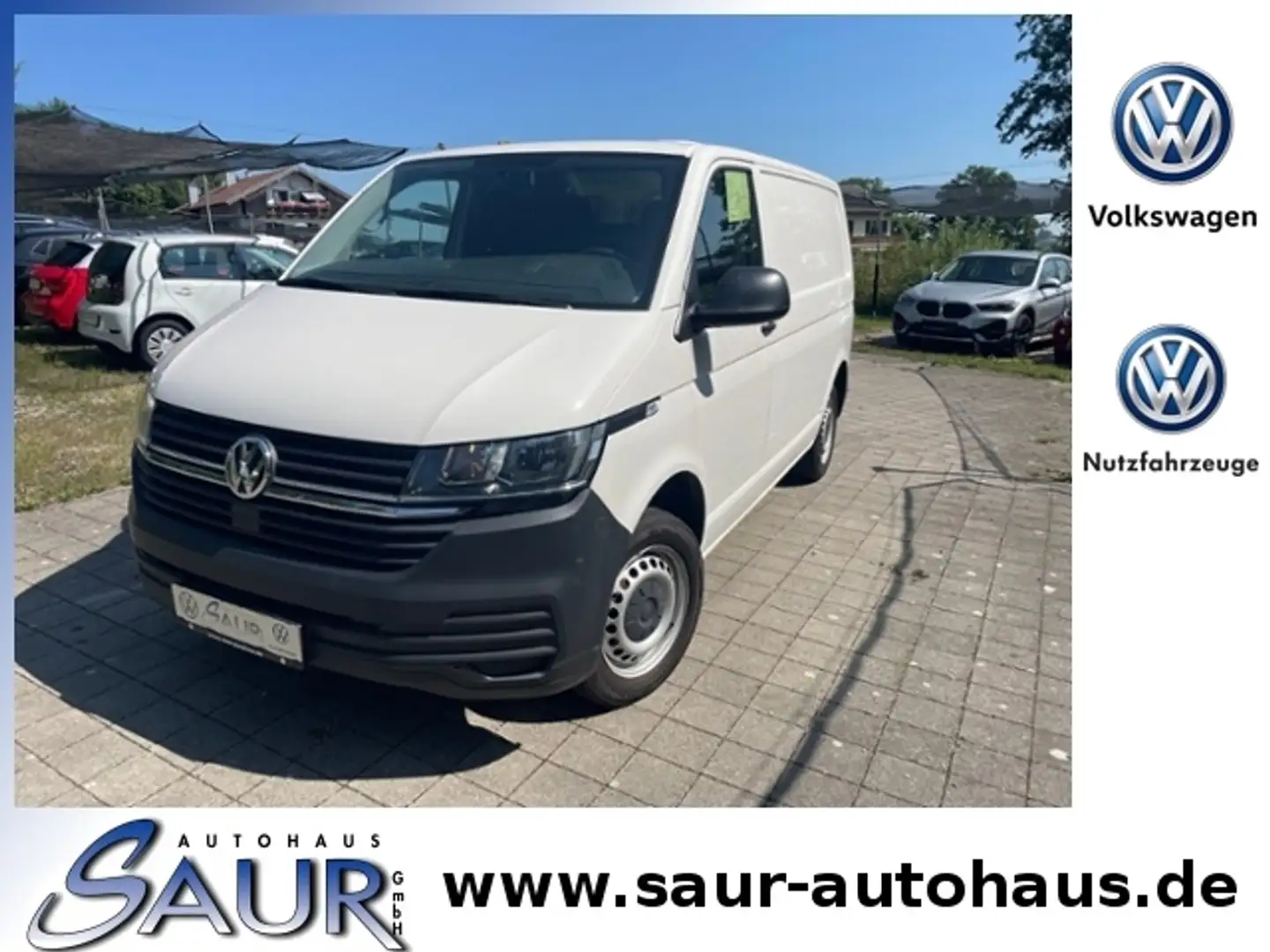 Volkswagen T6.1 Transporter Kasten 2.0 TDI*Klima*AHK*SHZ*PDC Weiß - 1