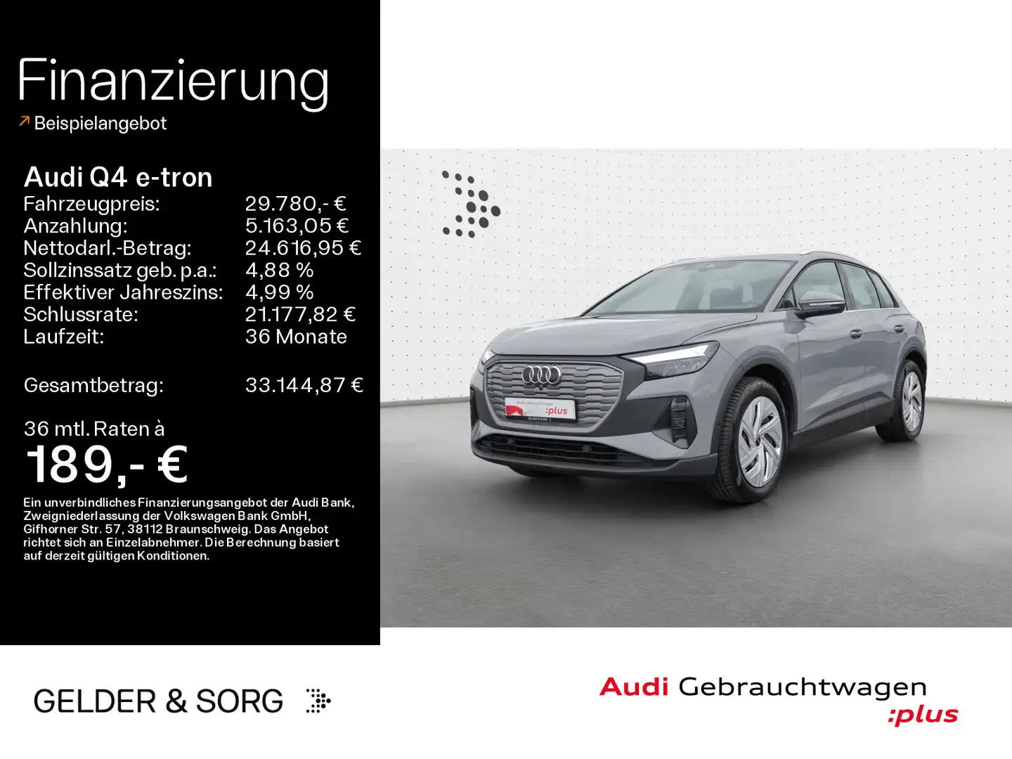 Audi Q4 e-tron Q4 40 e-tron 0,25%*RFK*Navigation*EPH*LED*Virtua Grau - 1