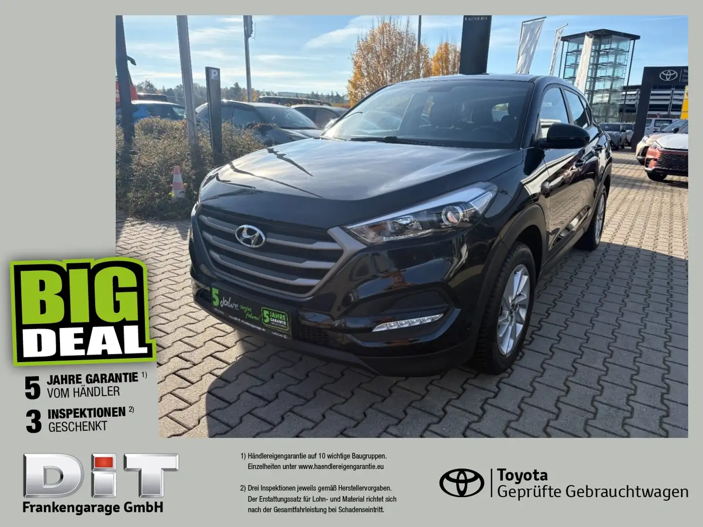 Hyundai TUCSON 1.6 2WD Go Radio, Klima, BT, USB Schwarz - 1