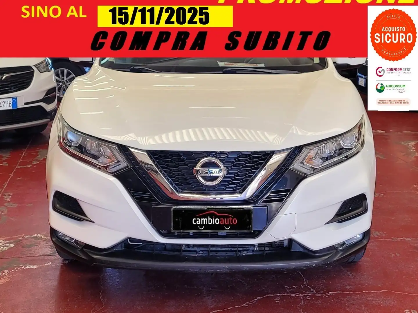 Nissan Qashqai Qashqai II 2017 1.5 dci Business 115cv Bianco - 1