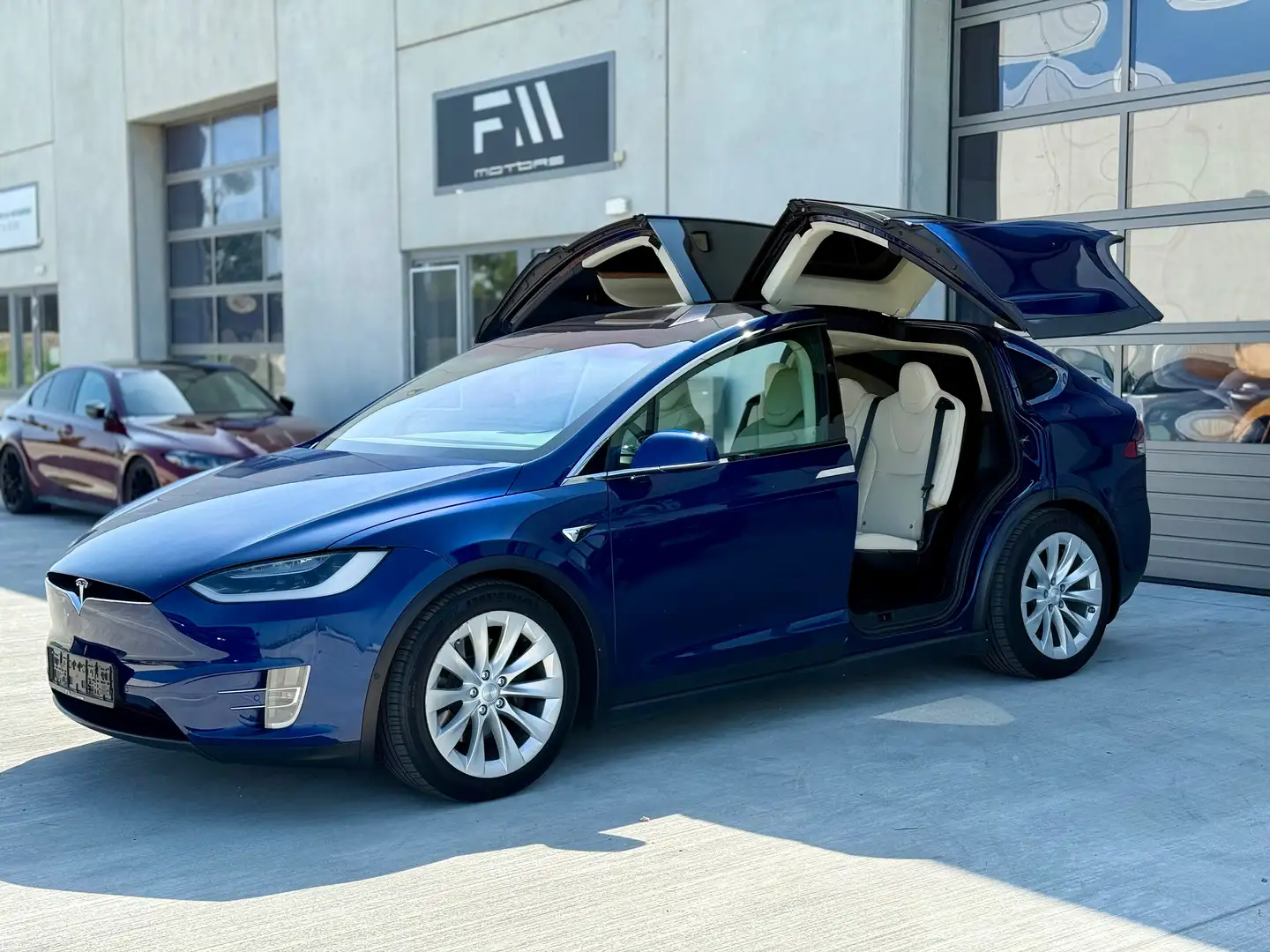 Tesla Model X Model X P100D 100kWh (mit Batterie),Vollaustattung Bleu - 1