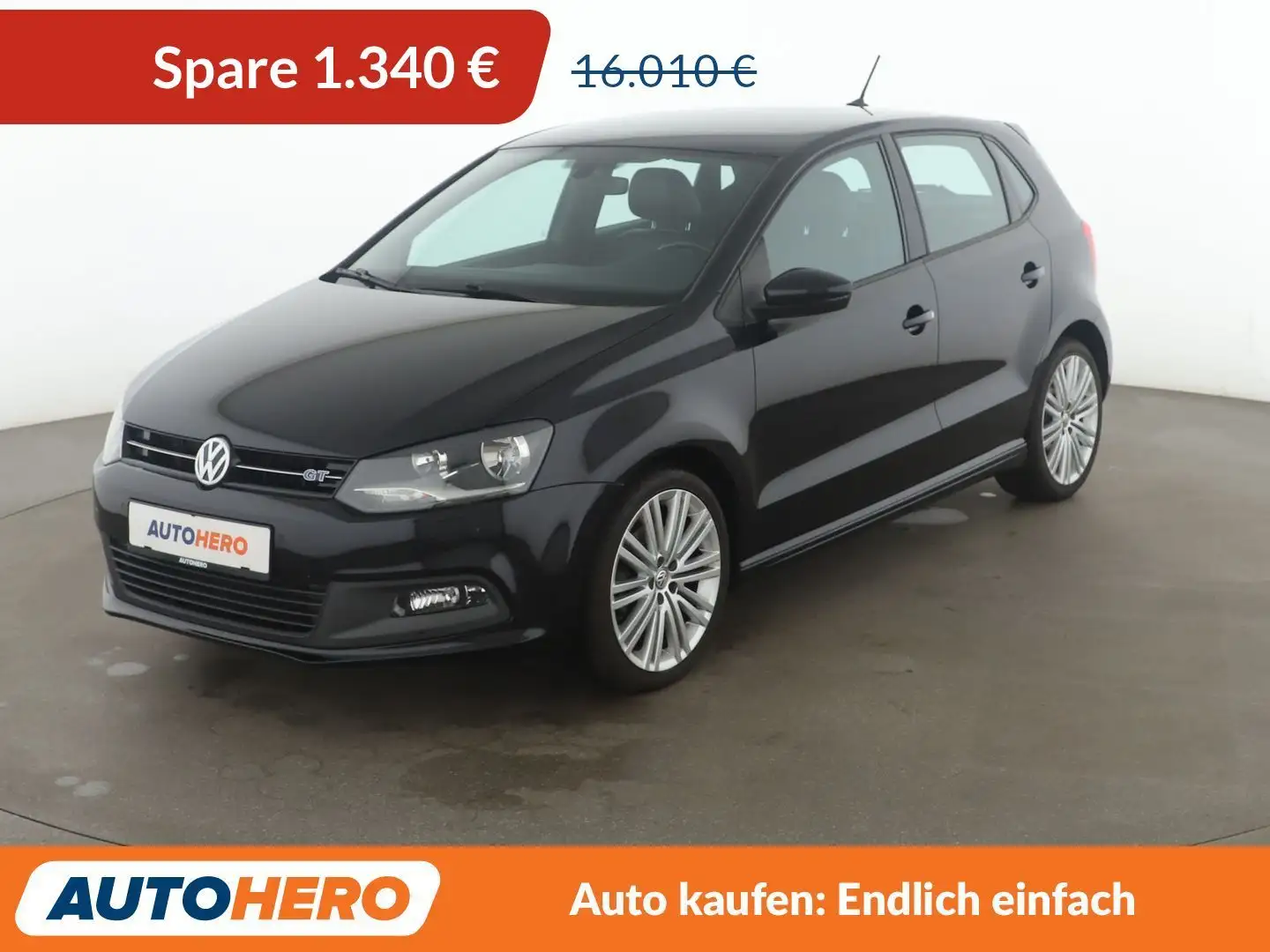 Volkswagen Polo 1.4 TSI ACT BlueGT*NAVI*PDC*SHZ*KLIMA* Schwarz - 1