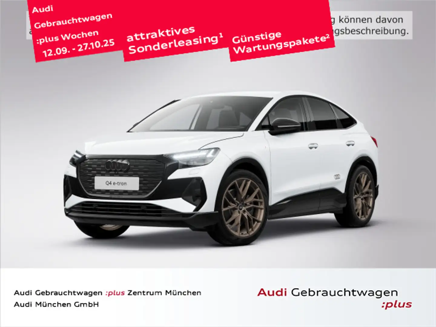 Audi Q4 e-tron 55 qu. S line Edition AHK/21 Weiß - 1