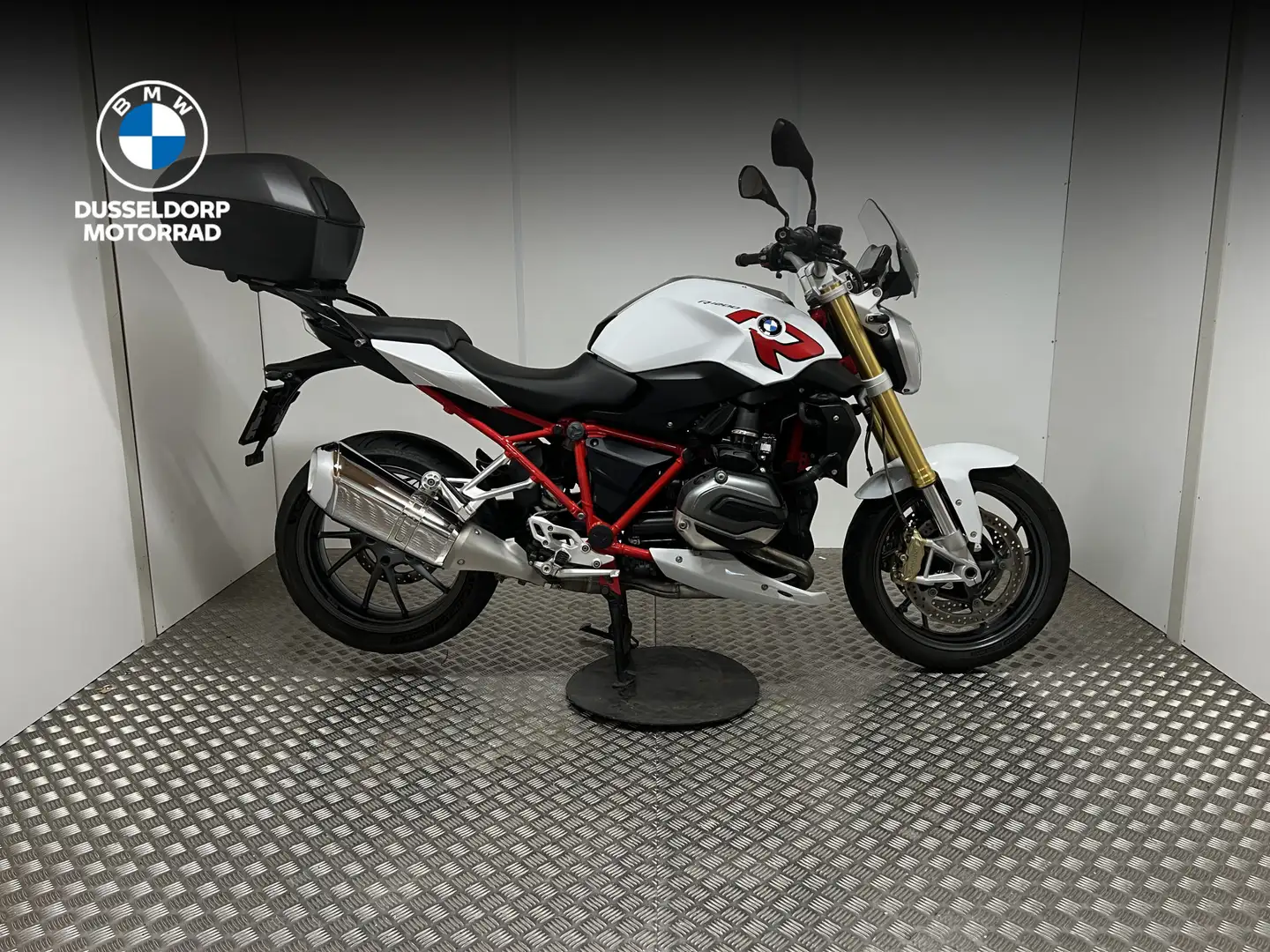 BMW R 1200 R Light white Topkoffer Blanc - 1