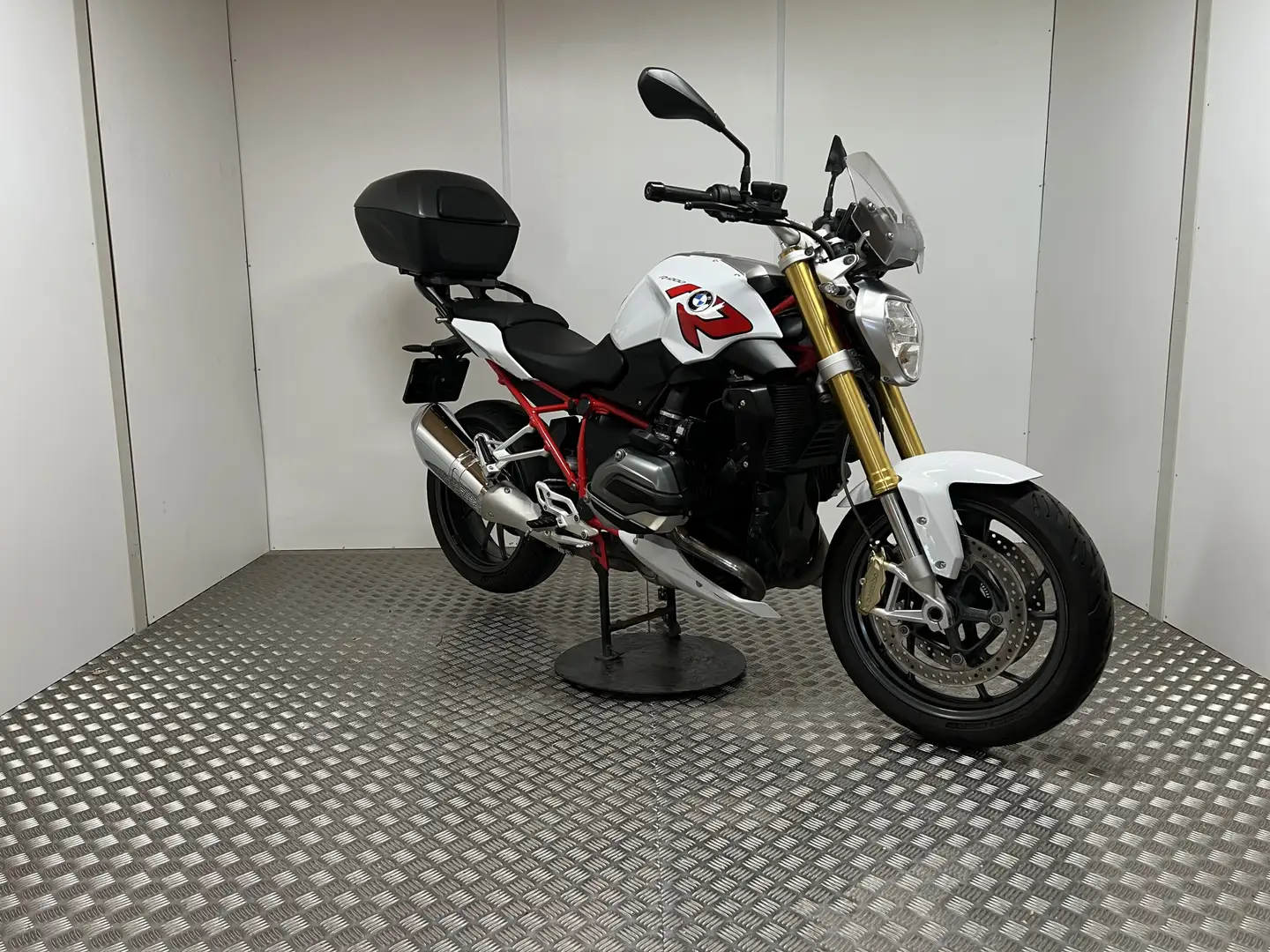 BMW R 1200 R Light white Topkoffer Blanc - 2