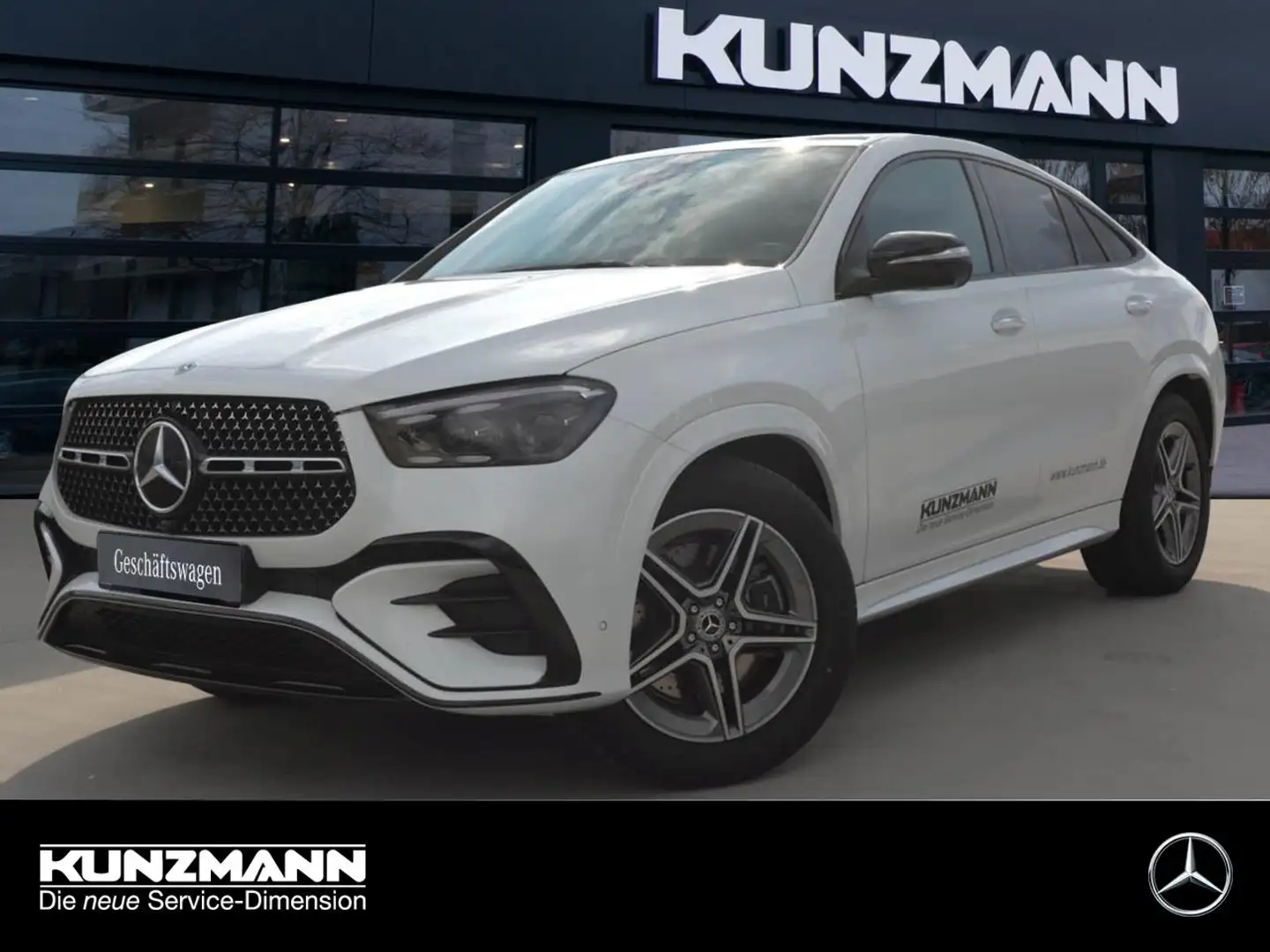 Mercedes-Benz GLE 450 d 4MATIC Coupé AMG Night Panorama 360° Weiß - 1