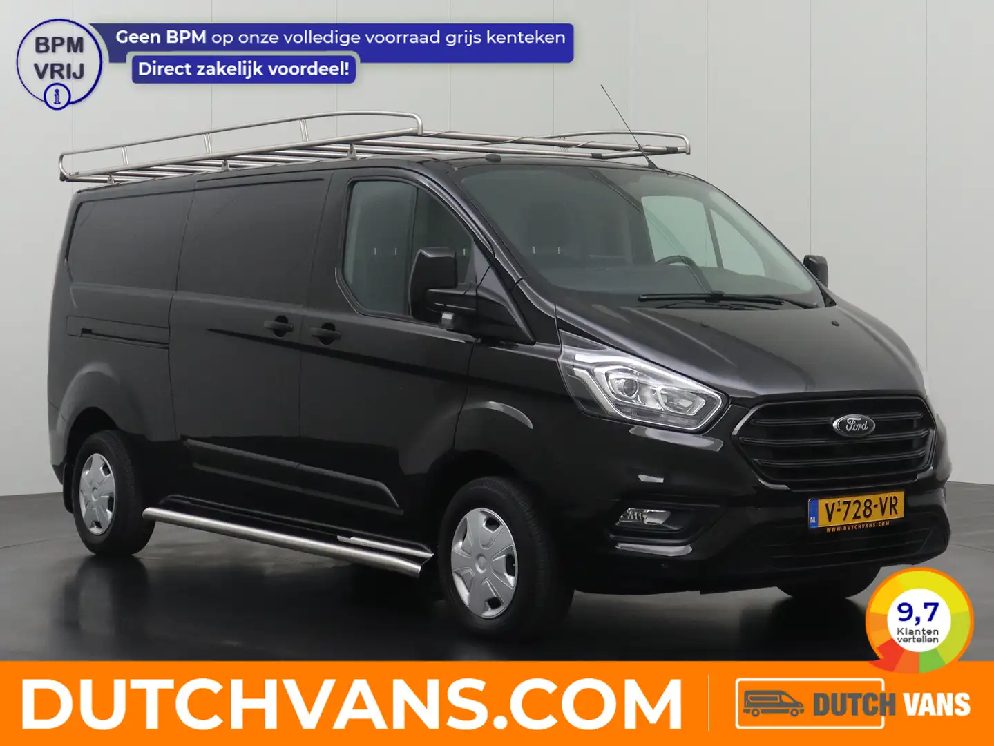 Ford Transit Custom 2.0TDCI 130PK Lang Imperiaal | Trekhaak | Navigati Nero - 1