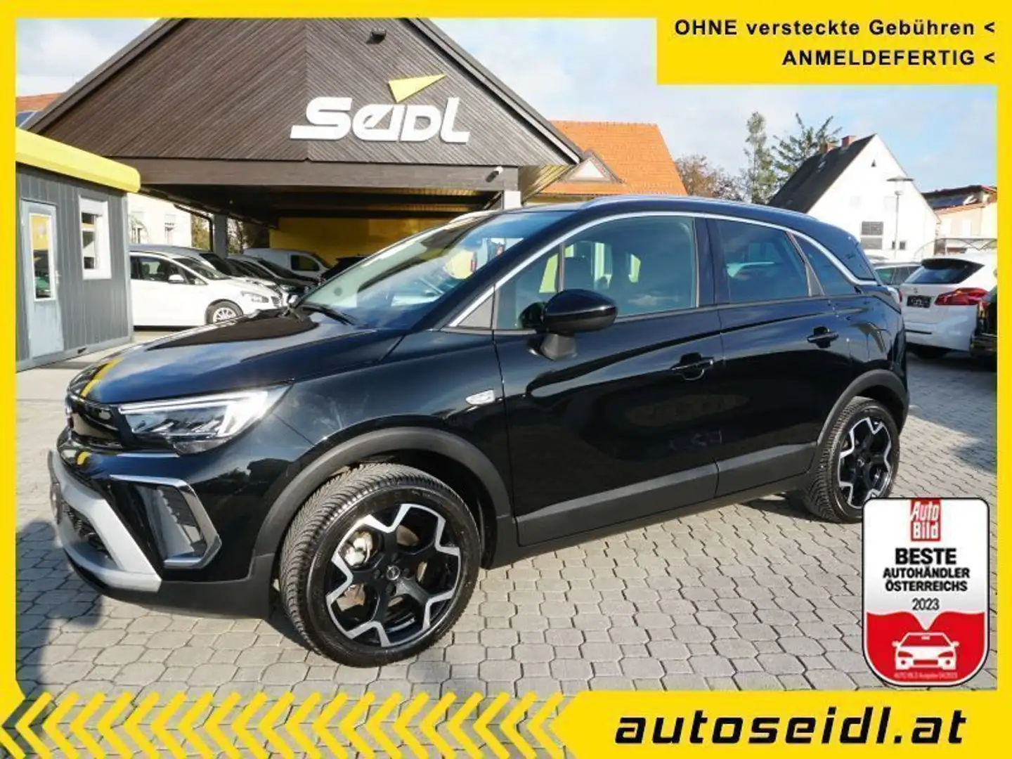 Opel Crossland 1,2 T Elegance *TOPAUSSTATTUNG* Schwarz - 1