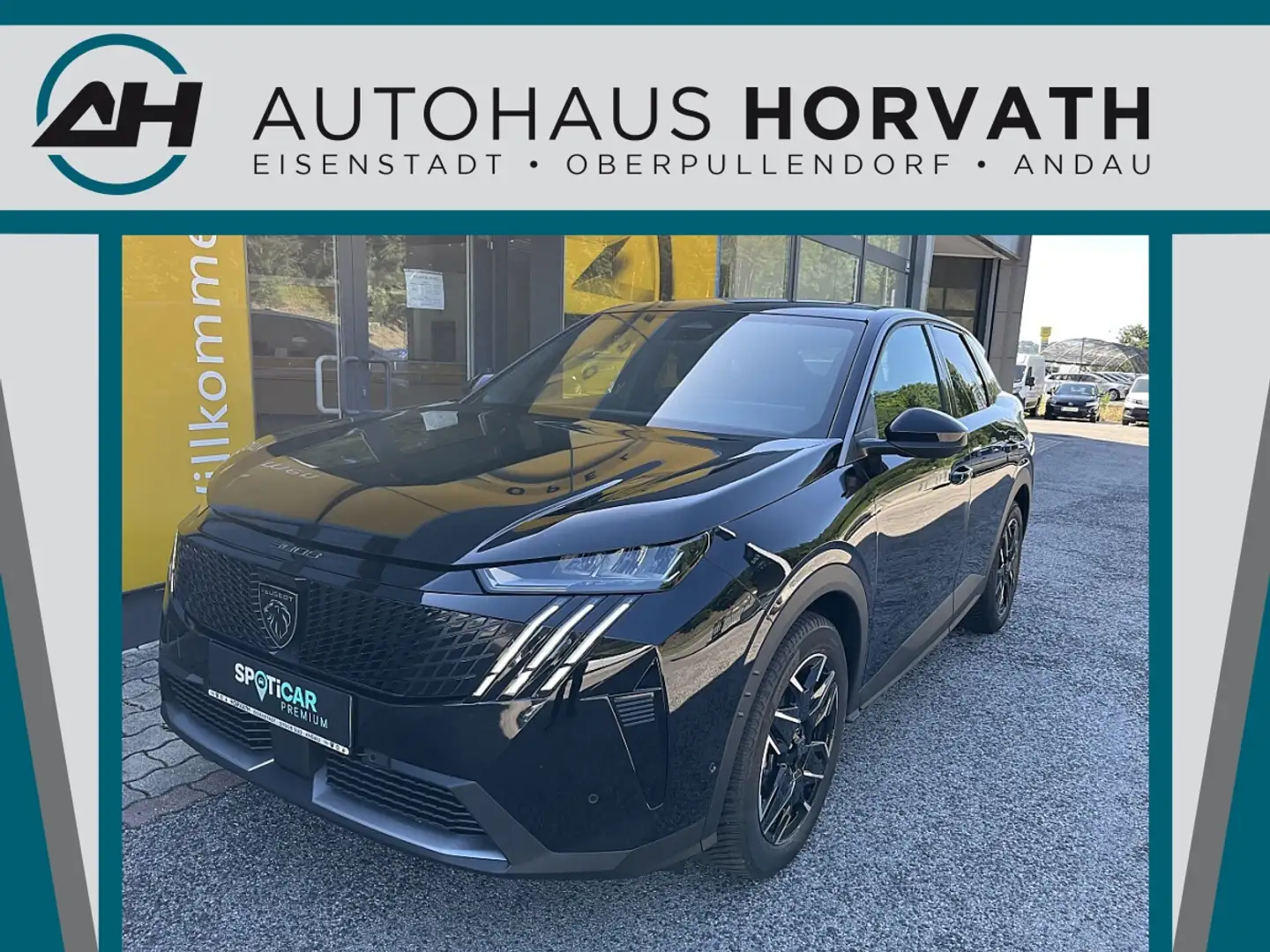 Peugeot 3008 Hybrid 145 E-DCS6 Allure Aut.!NAVI,360°KAMERA,L... Schwarz - 1