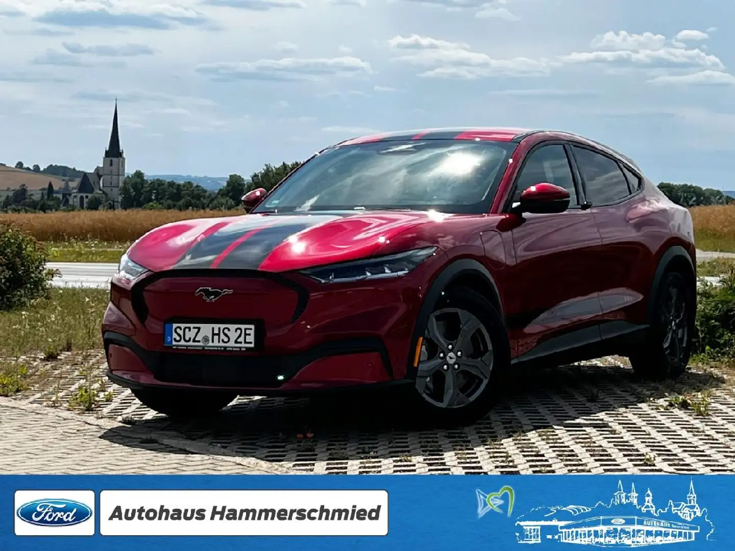 Ford Mustang Mach-E Basis + FORD Schutzbrief + Long Range Rojo - 1