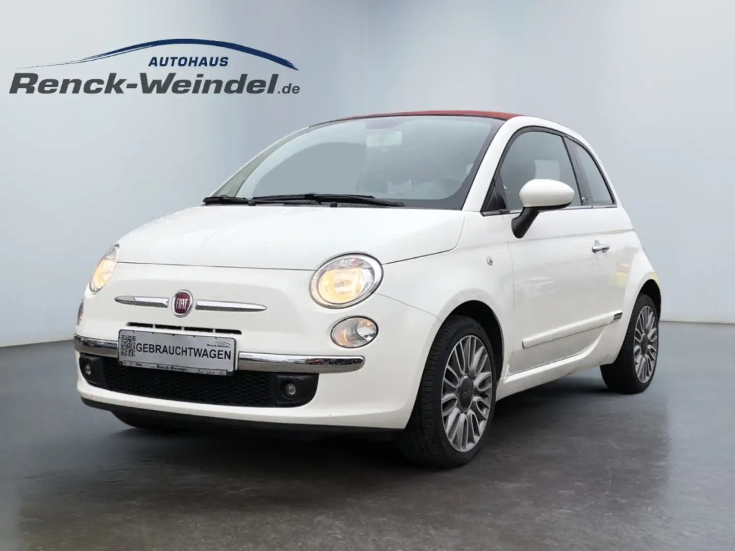 Fiat 500C 1.2 Lounge Faltdach Klimaautom SD PDC Berganfahras Weiß - 1