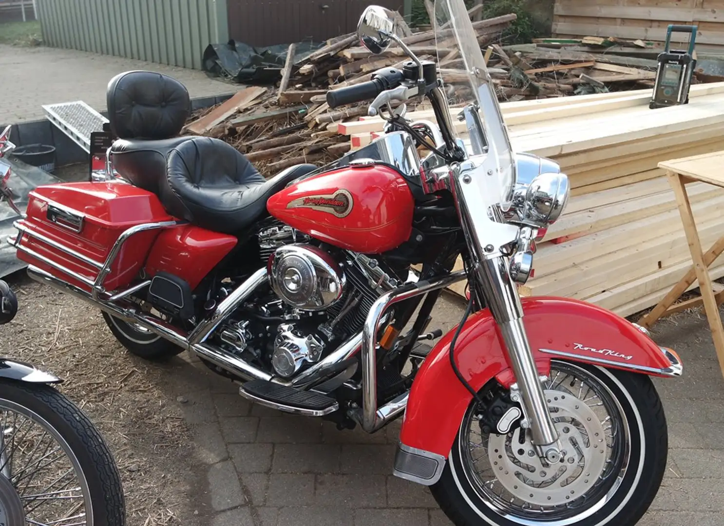 Harley-Davidson Road King Ori. LTD Firefighter* M. Jackson* 100th* KESSTECH* Rot - 1