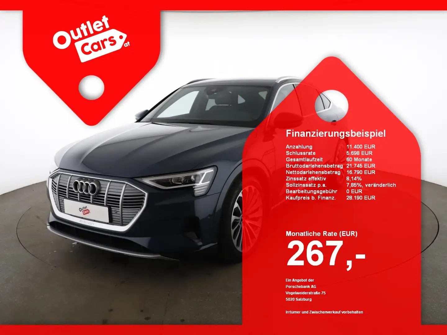 Audi e-tron Sportback 55 quattro advanced MATRIX+LED Blau - 1