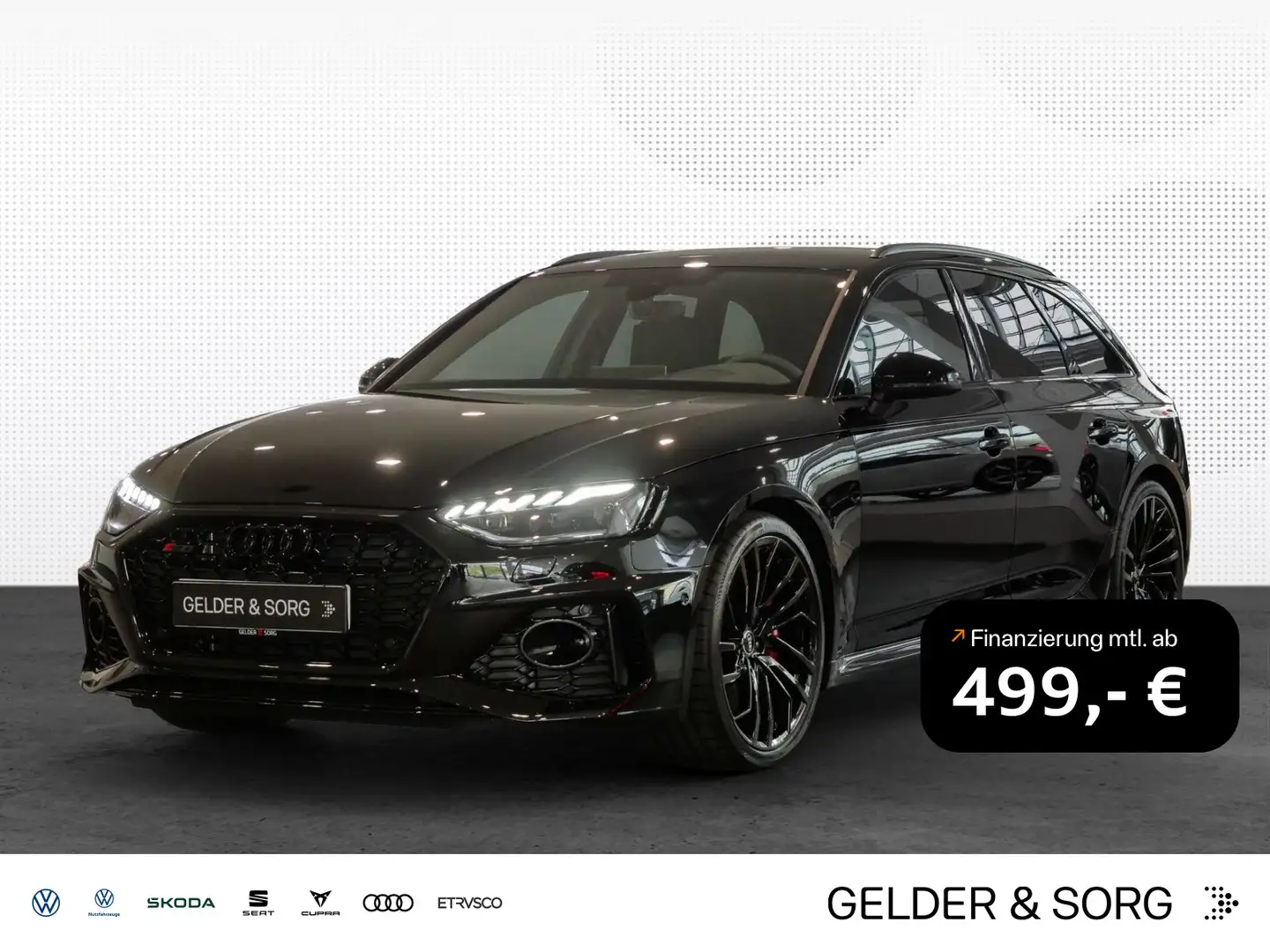 Audi RS4 Matrix*B&O*HuD*RSAbgas*280*Stadt*Tour Black - 1