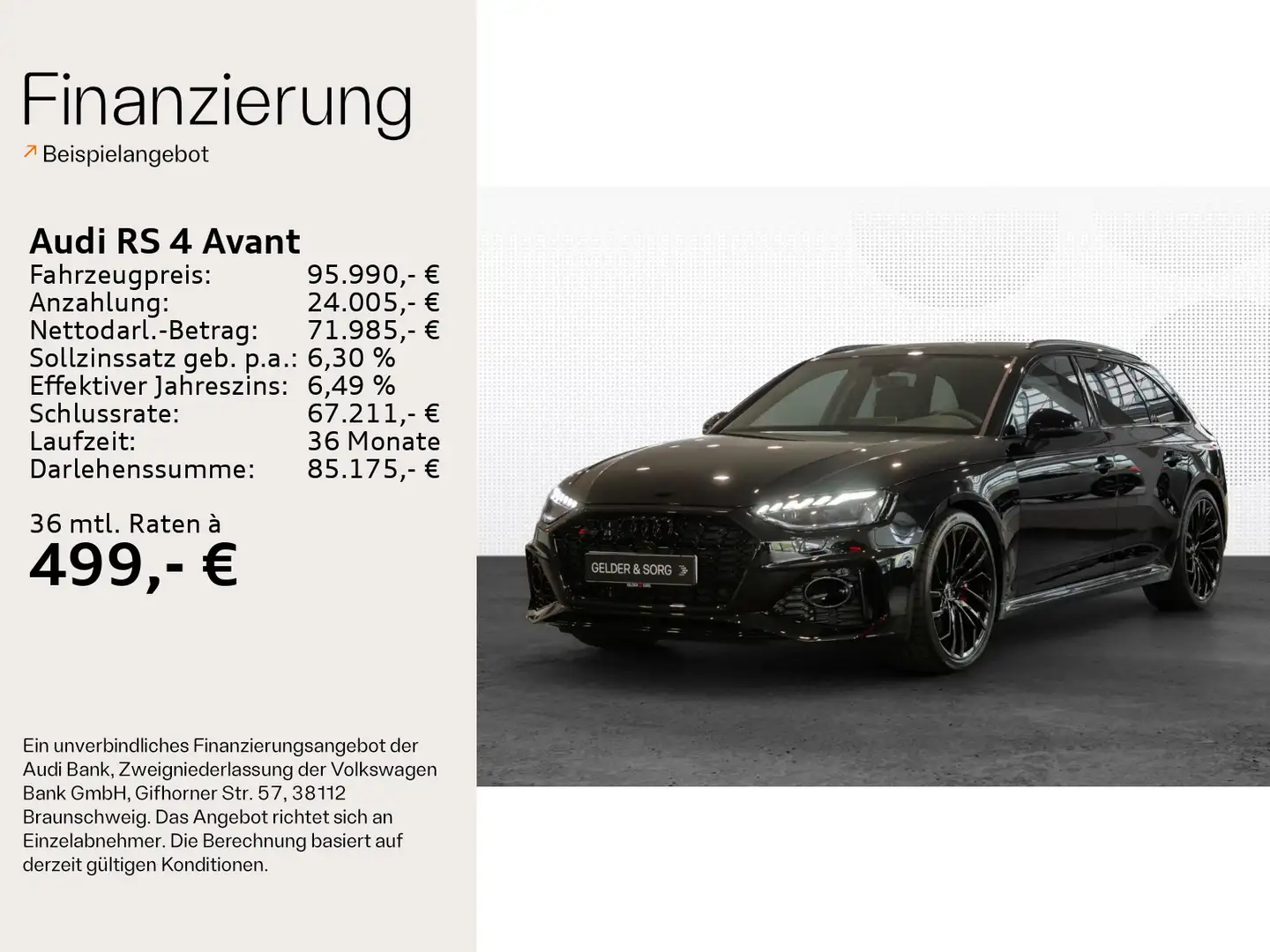 Audi RS4 Matrix*B&O*HuD*RSAbgas*280*Stadt*Tour Black - 2