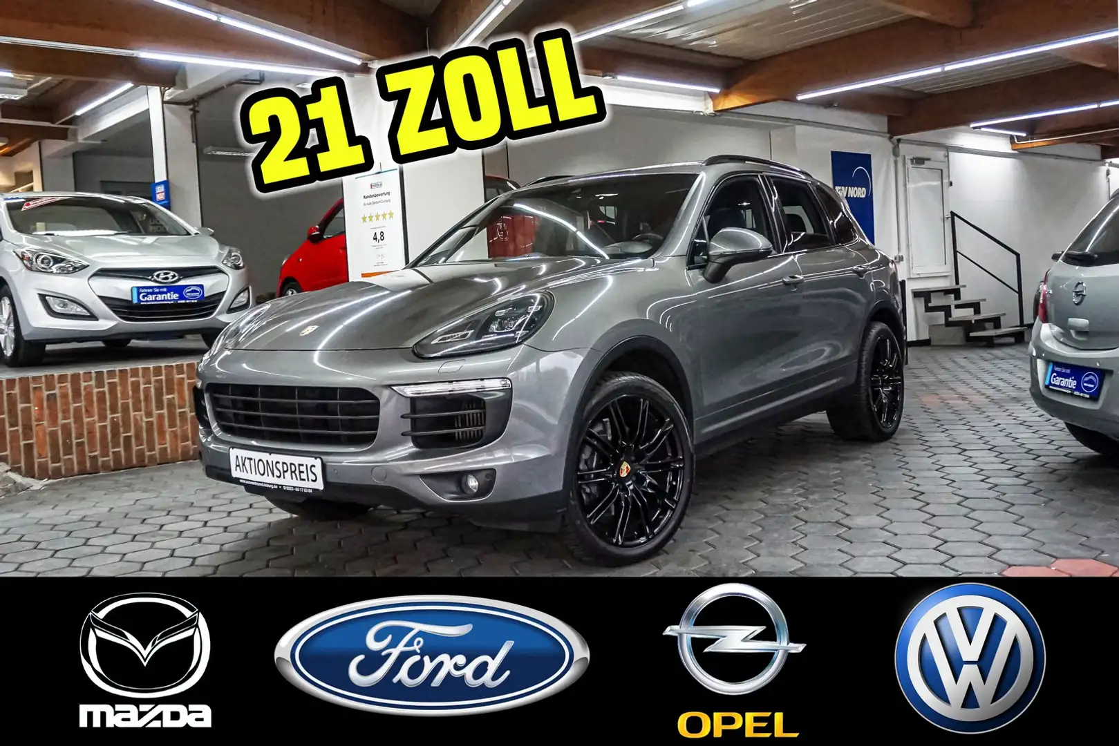 Porsche Cayenne Diesel LED Kamera TÜV NEU 21 Zoll Gris - 1