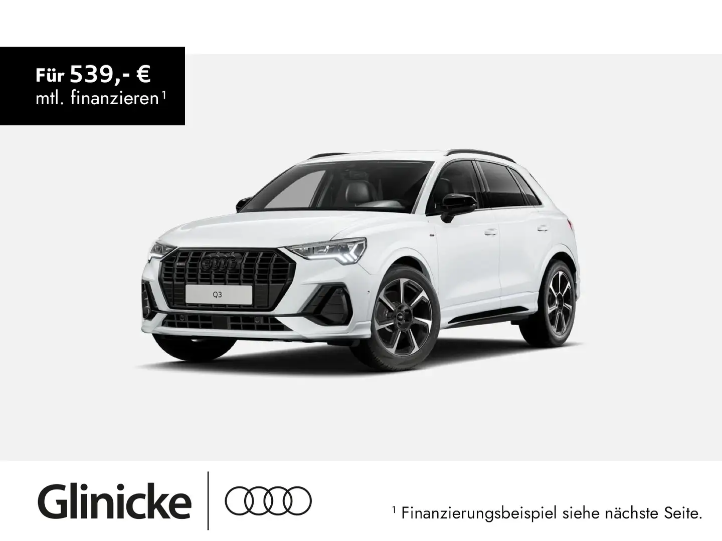 Audi Q3 40 TDI QUATTRO+S-LINE+AHK+NAVI+KAMERA+LED+ Blanc - 1