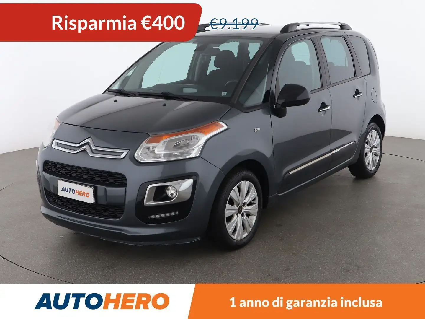 Citroen C3 Picasso 1.6 Blue-HDi Exclusive 100 CV siva - 1