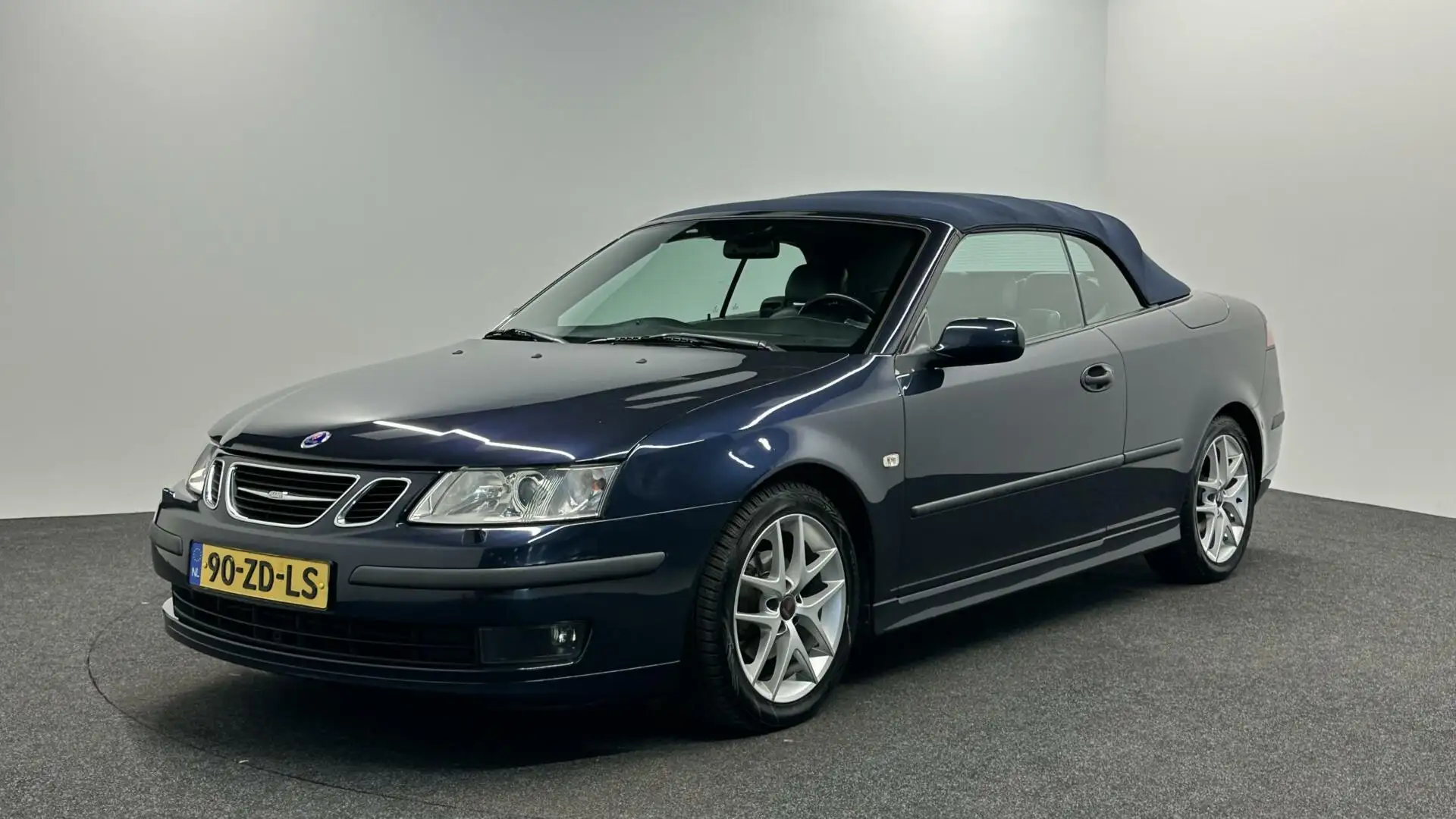Saab 9-3 Cabrio 2.0t Linear LEER CRUISE Blauw - 2