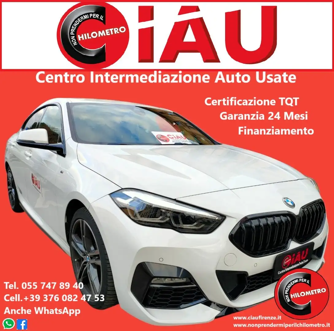 BMW 218 d Gran Coupe Msport auto Blanc - 1