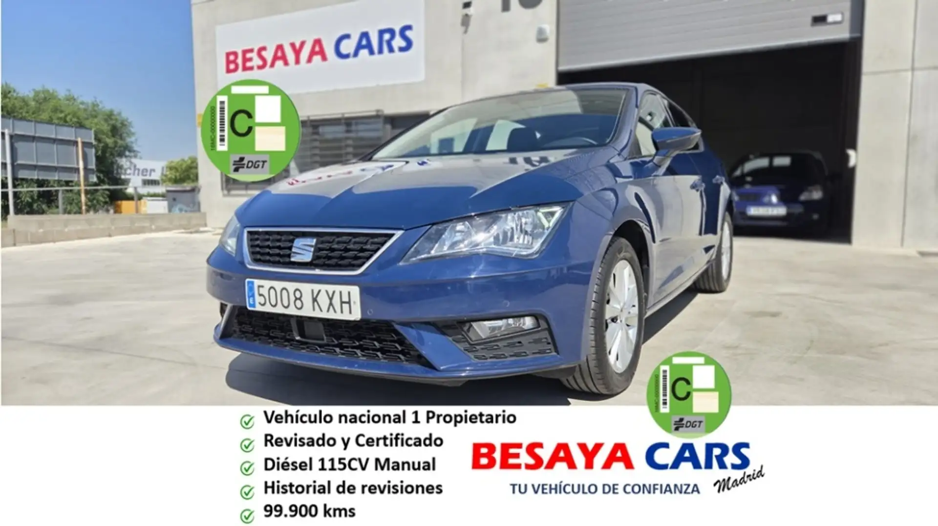 SEAT Leon 1.6TDI CR S&S Style Visio Azul - 1