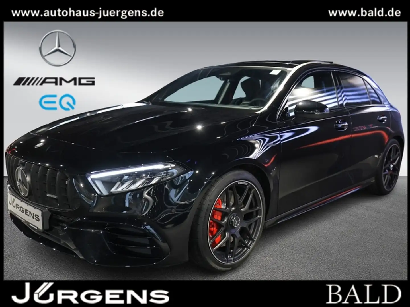 Mercedes-Benz A 45 AMG S 4M+ Perf-Sitz/Pano/Burm/Night/Memo/19 Negro - 1