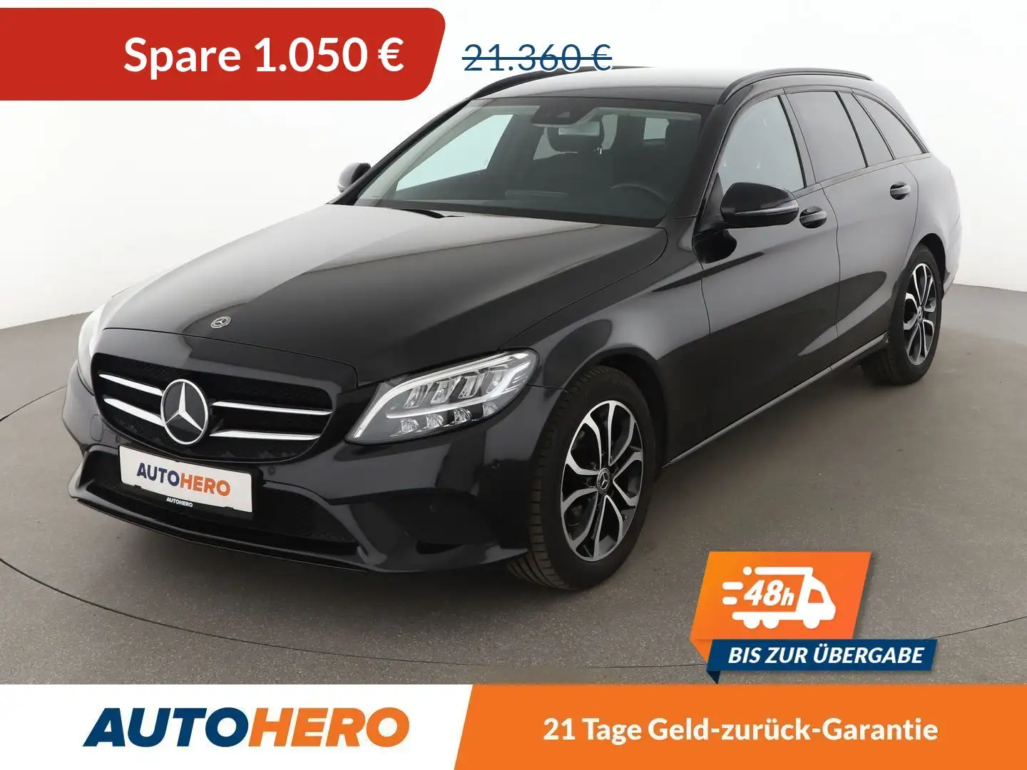 Mercedes-Benz C 180 C 180 CGI T Avantgarde Aut.*LED*CAM*PDC*NAVI*TEMPO Schwarz - 1