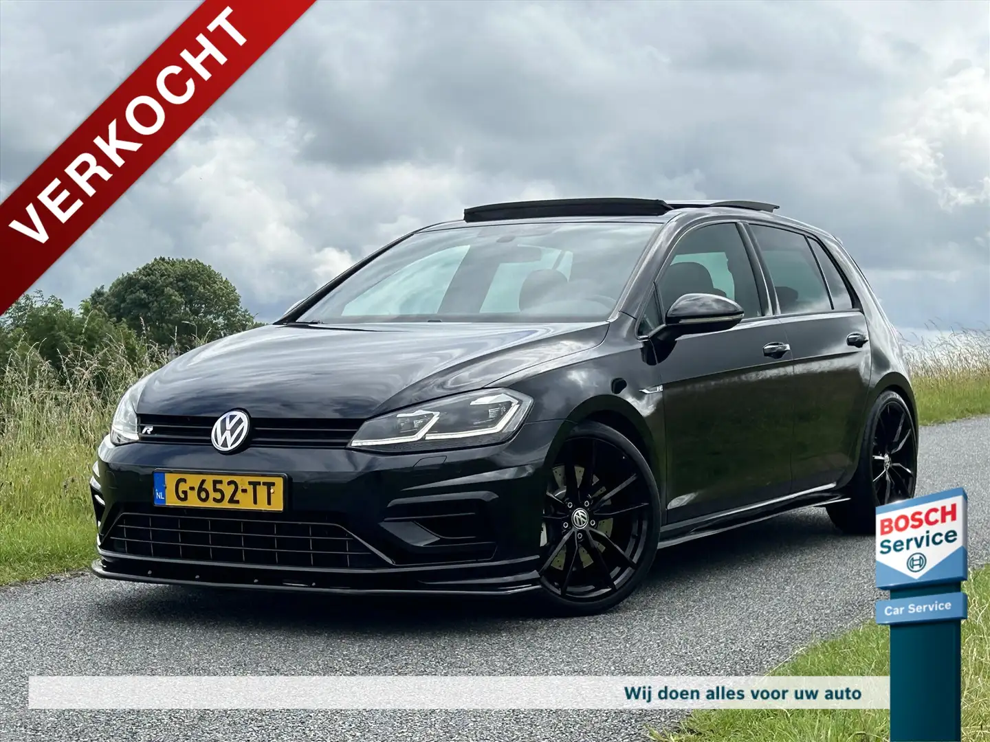 Volkswagen Golf Vii Golf 7.5 2.0 TSI R 310PK 4Motion / Pano / Dyna Zwart - 1