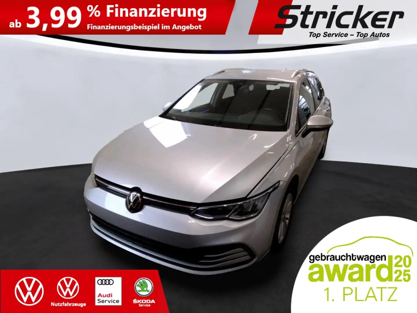 Volkswagen Golf Variant Variant Life 2.0 TDI DSG 273,-ohne Anzahlung Navi Silber - 2