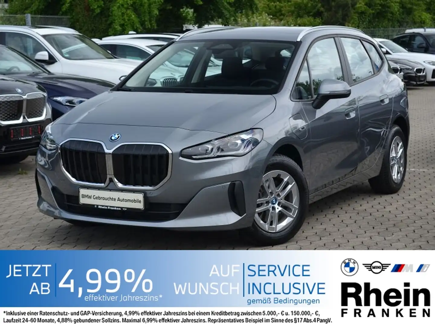 BMW 225 e Active Tourer xDrive Adapt.LED.Head-Up.360° Grijs - 1