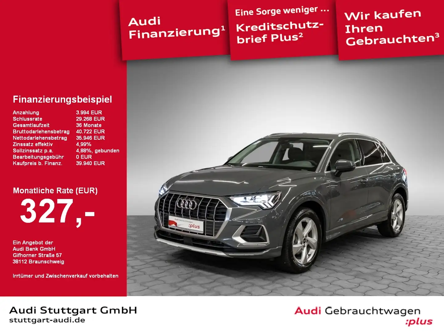 Audi Q3 35 TFSI advanced LED Navi virtCo 360° Sitzh Grau - 1