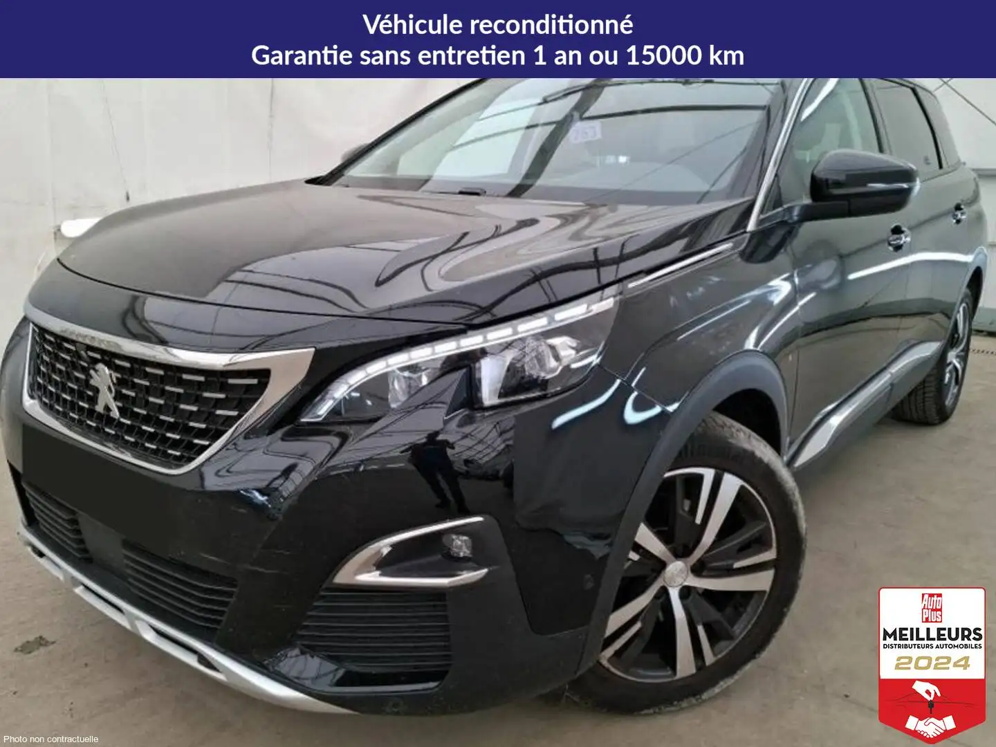 Peugeot 5008 PureTech 130 EAT8 Allure +Caméra360 +ACC Noir - 1