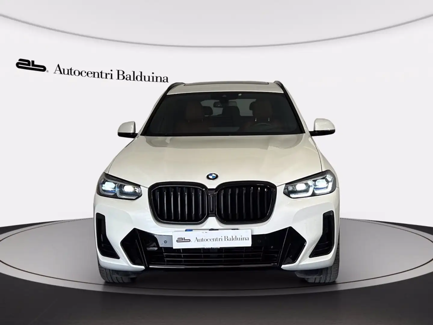 BMW X3 sdrive18d mhev 48v msport auto Bianco - 2