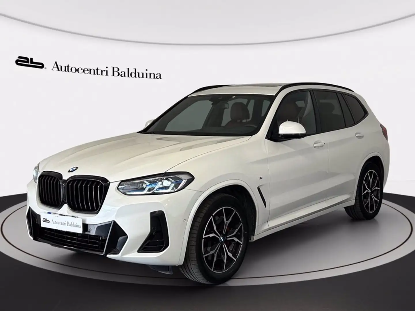 BMW X3 sdrive18d mhev 48v msport auto Bianco - 1