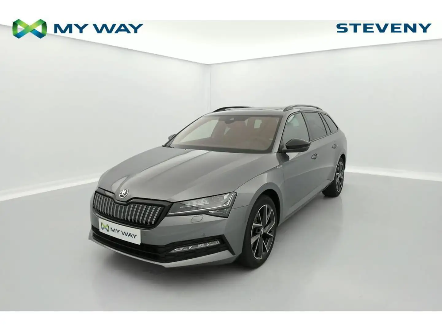 Skoda Superb Sportline 1.4TSI iV 160kW(214cv) DSG *GPS *APP CON Grijs - 1