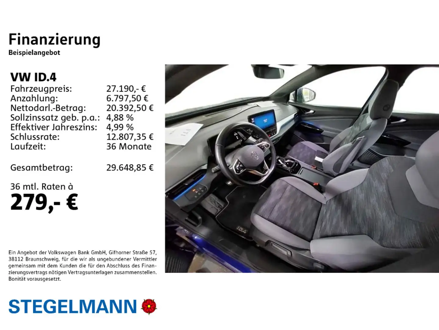 Volkswagen ID.4 Pro 150kW/77kWh *Navi*LED*Sitzheizung* Blau - 2