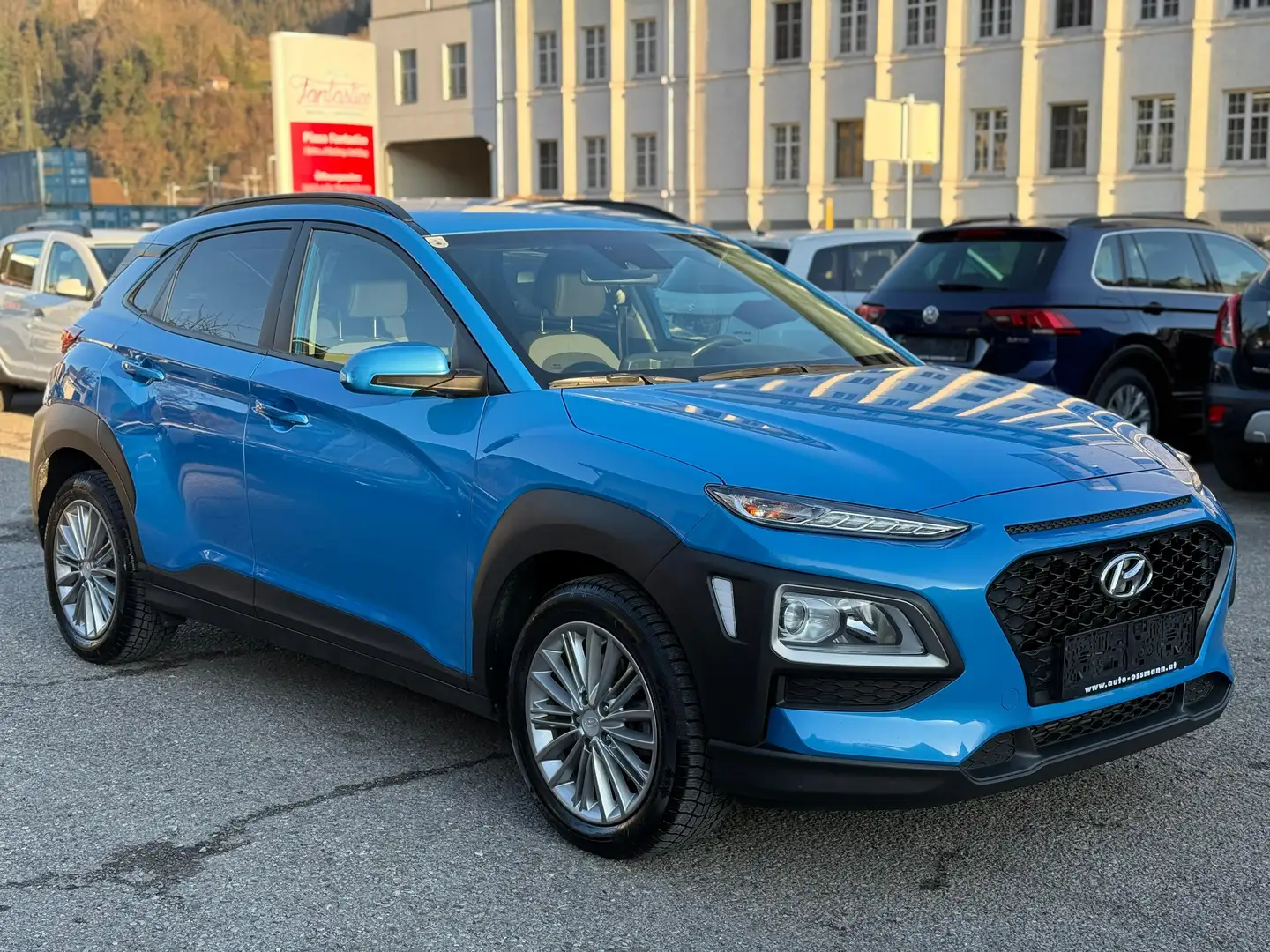 Hyundai KONA Diesel ALLRAD Automatik 1.Besitz Anhängerk. Blau - 1