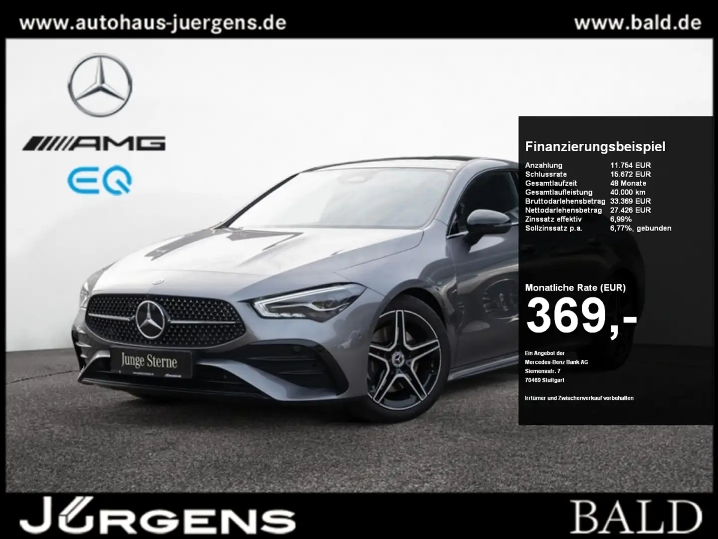 Mercedes-Benz CLA 220 d Coupé AMG-Sport/LED/Cam/Pano/AHK/Night Сірий - 1