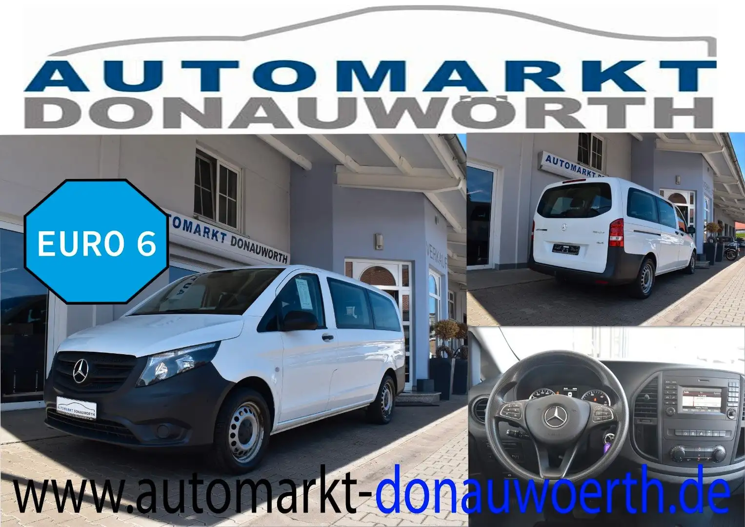 Mercedes-Benz Vito Tourer Pro 116 CDI 4MATIC Lang Autom. 9 Sit Weiß - 1