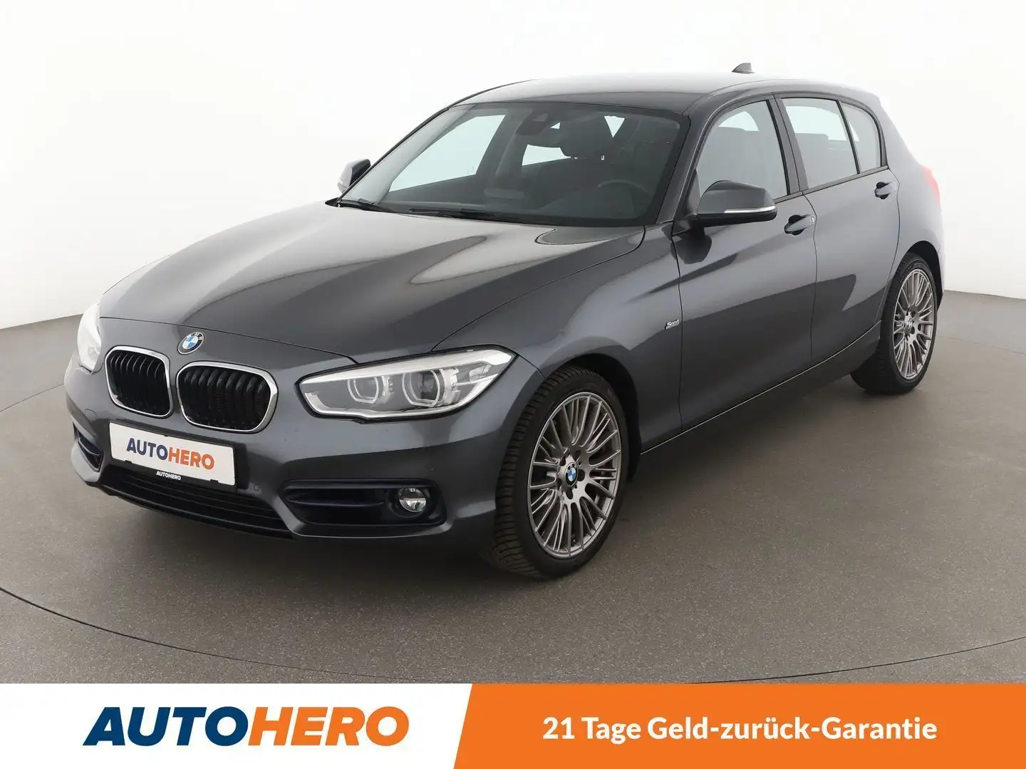 BMW 120 120d Sport Line*NAVI*TEMPO*LED*PDC*SHZ* Grau - 1