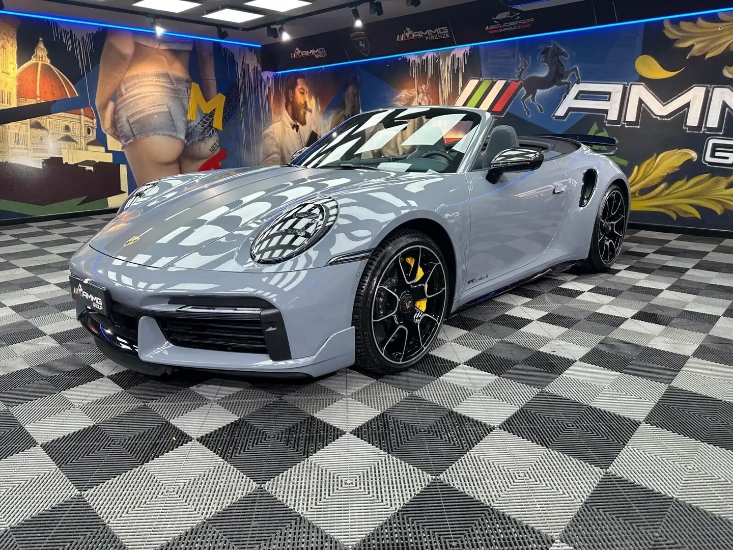 Porsche 911 Cabrio 3.7 Turbo S auto (911) Grigio - 1