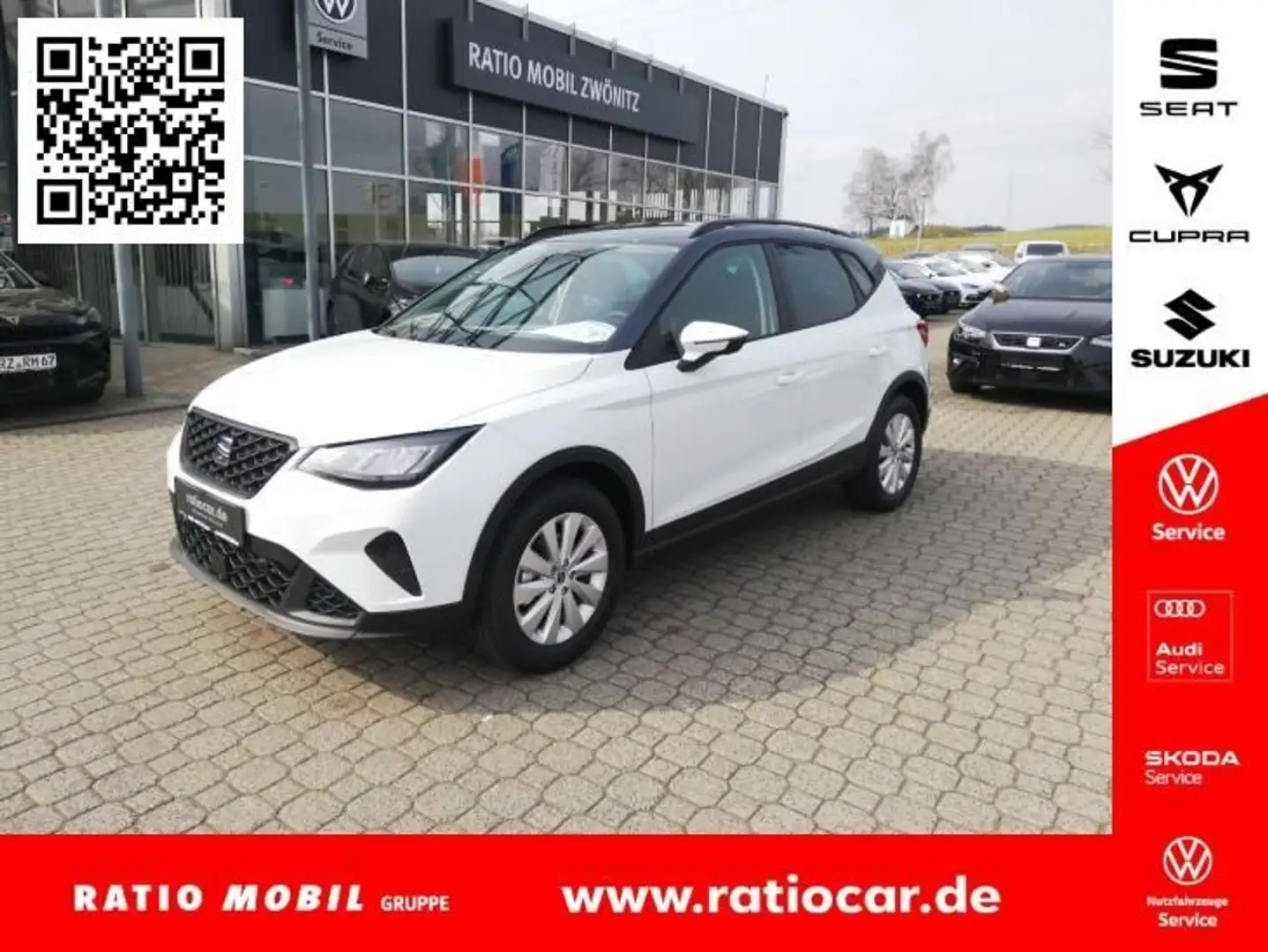 SEAT Arona ARONA ROAD EDITION 1.0 TSI PARKLENKASS. SITZH. Weiß - 1