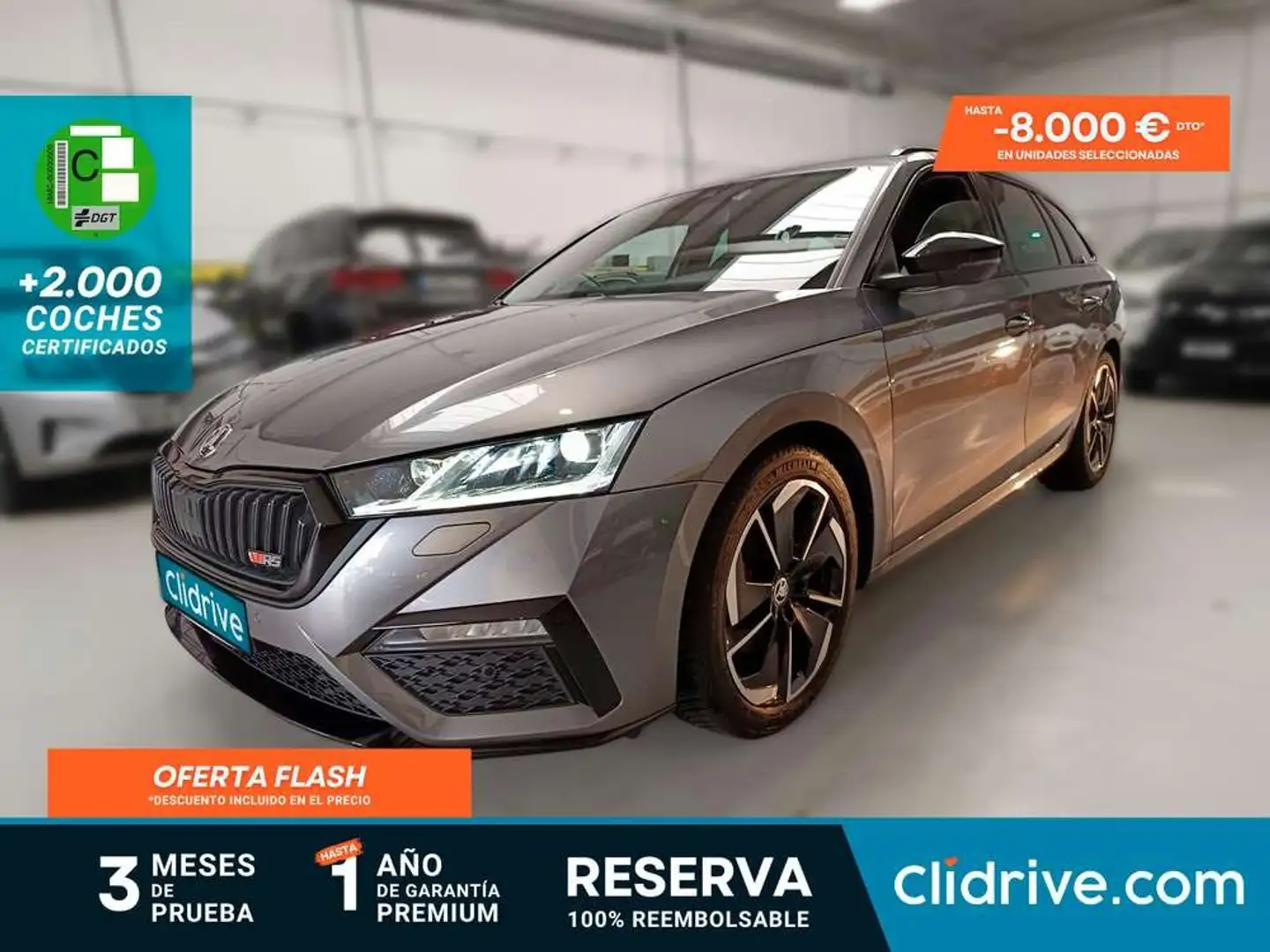 Skoda Octavia Combi 2.0TDI RS DSG Gris - 1