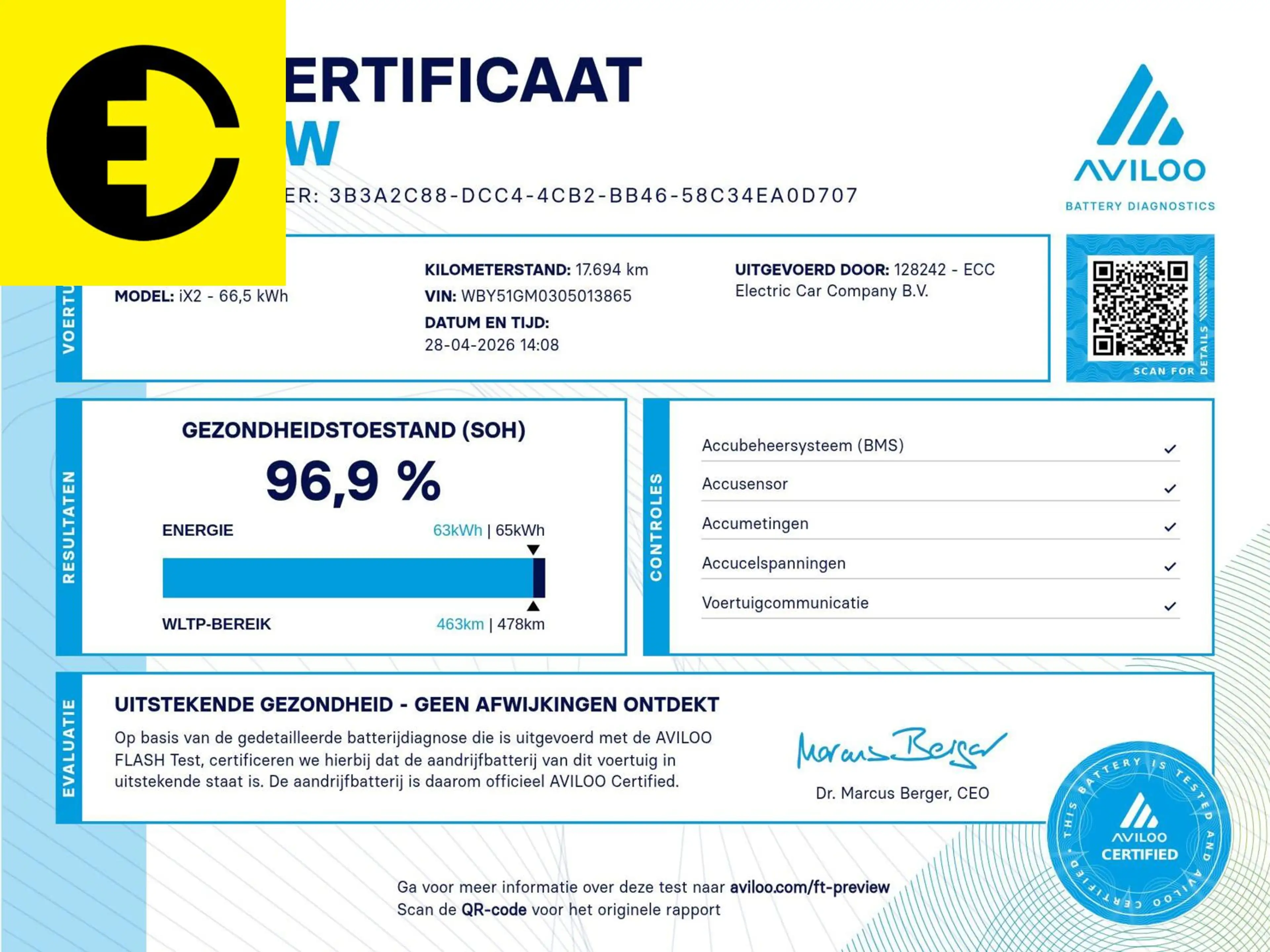 BMW iX2 eDrive20 65 kWh | 98,3% SOH | Alcantara stoelen | — photo 3