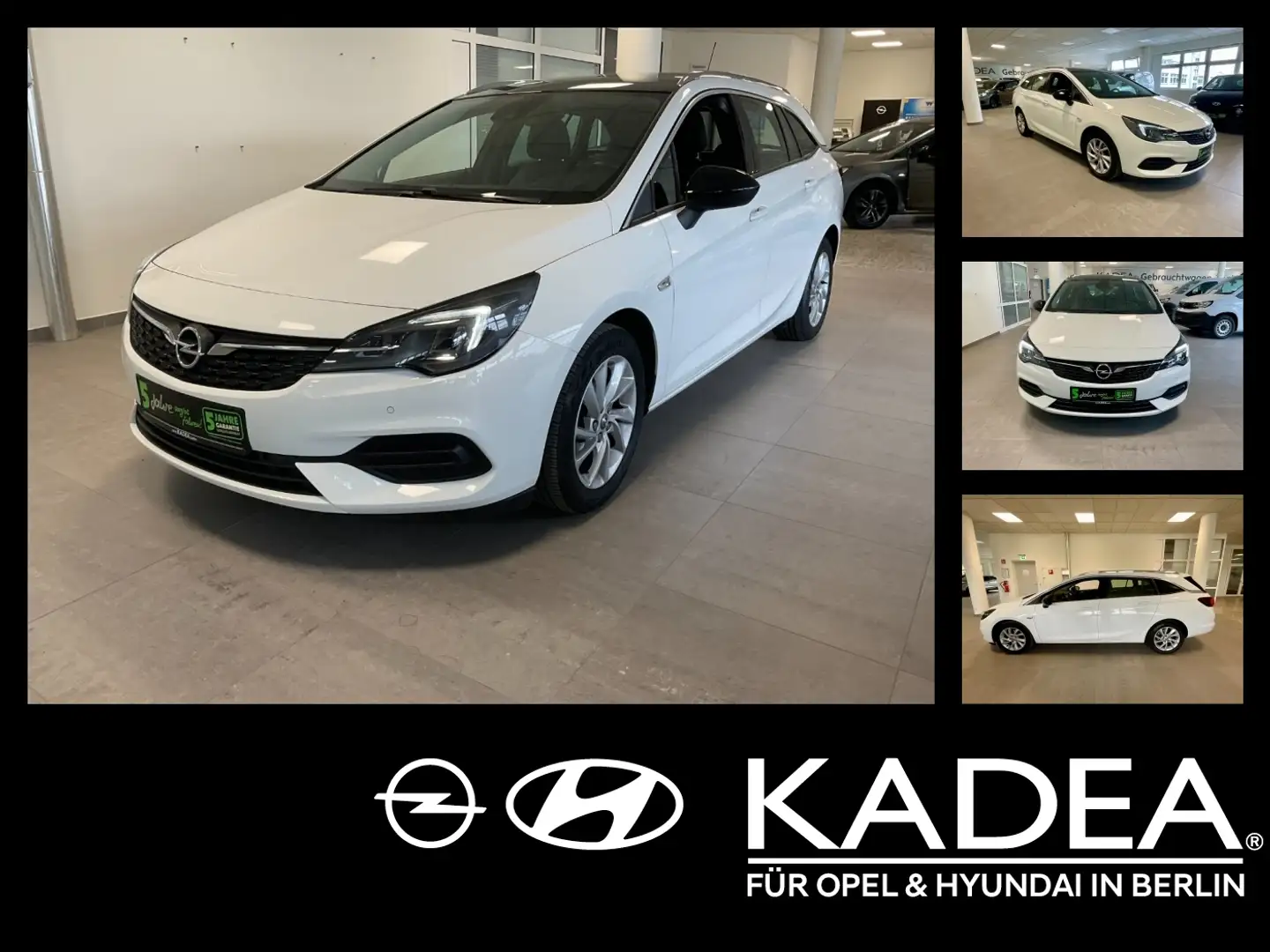 Opel Astra K Sports Tourer 1.4 Turbo  Elegance LED+LM Blanc - 1