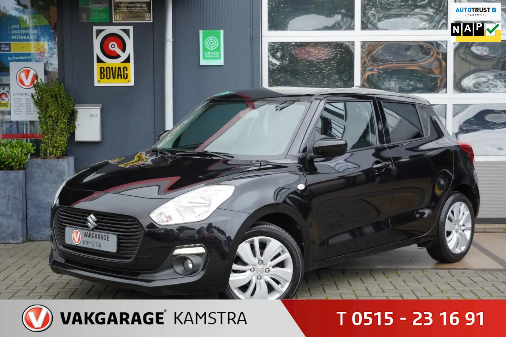 Suzuki Swift 1.2 Select 5-deurs NAP Navi/Camera/Airco/LM Zwart - 1
