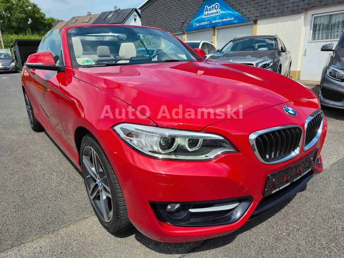 BMW 220 i Sport Line Cabrio Memory Melbournerot 58tkm Roşu - 2