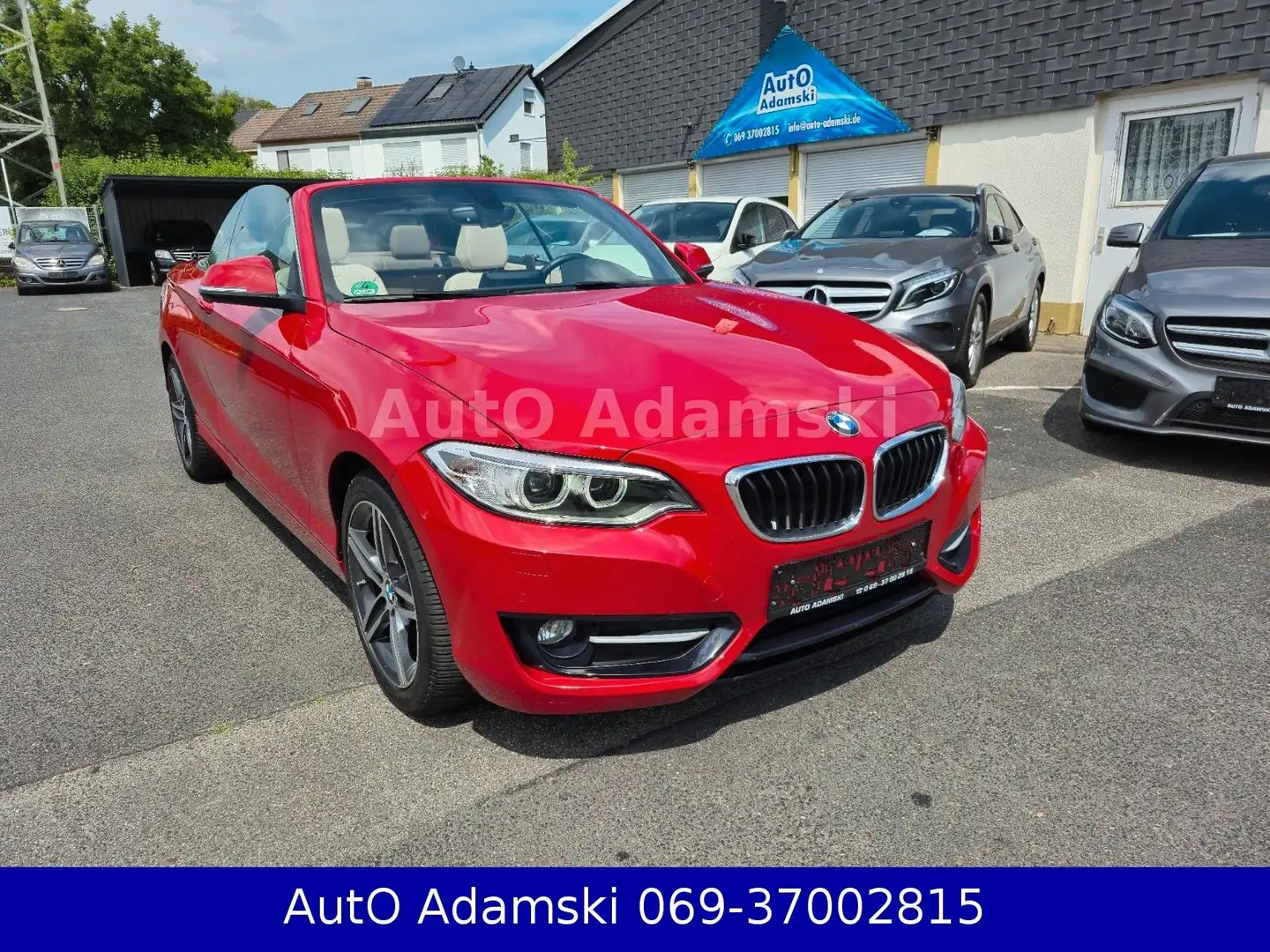 BMW 220 i Sport Line Cabrio Memory Melbournerot 58tkm Roşu - 1
